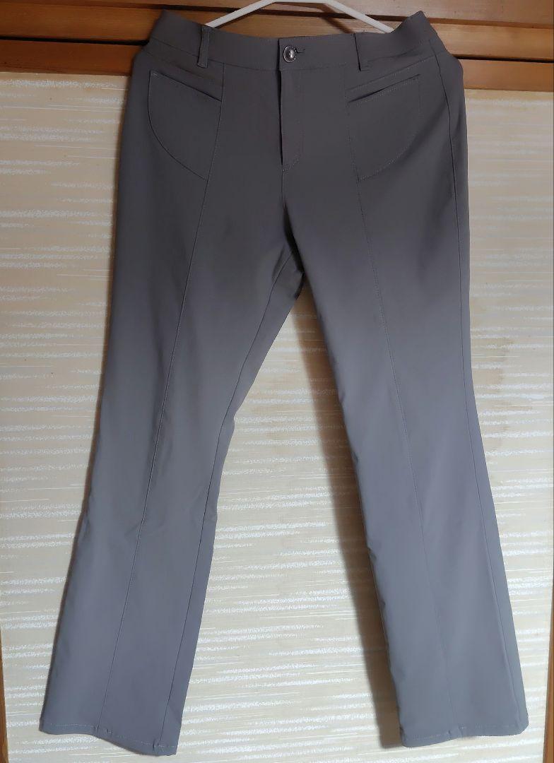 グレー スラックス　ストレッチ　L