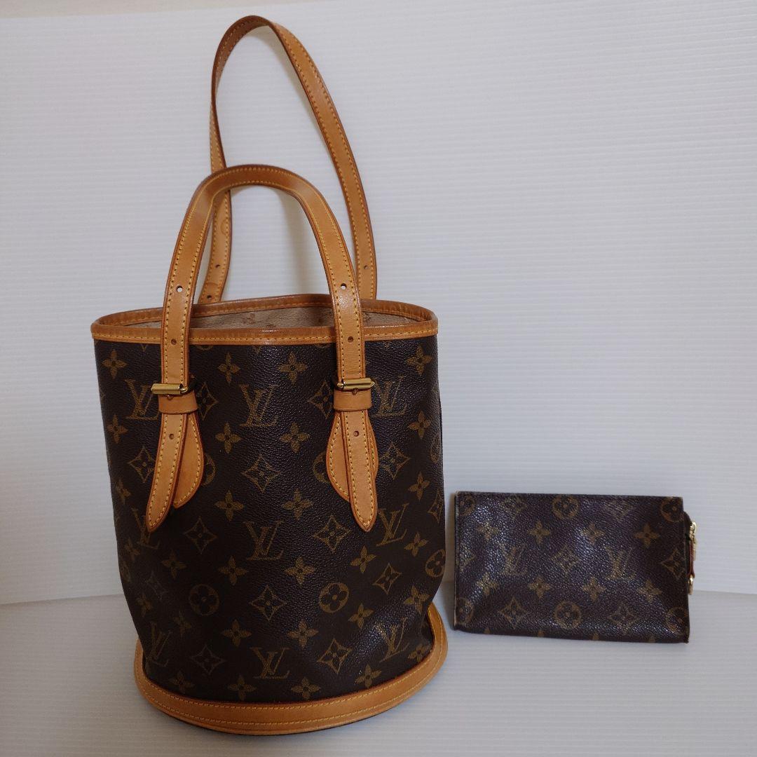 LOUIS VUITTONルイヴィトンバケツショルダーバッグPMポーチ付き LOUIS VUITTON☆ルイヴィトン バケツ型ショルダーPM ポーチ付