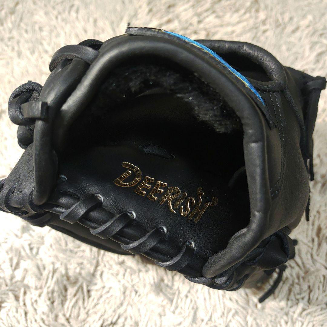 【美品】MIZUNO ミズノ軟式野球　グローブ　ブラック　右利き　本革　レザー