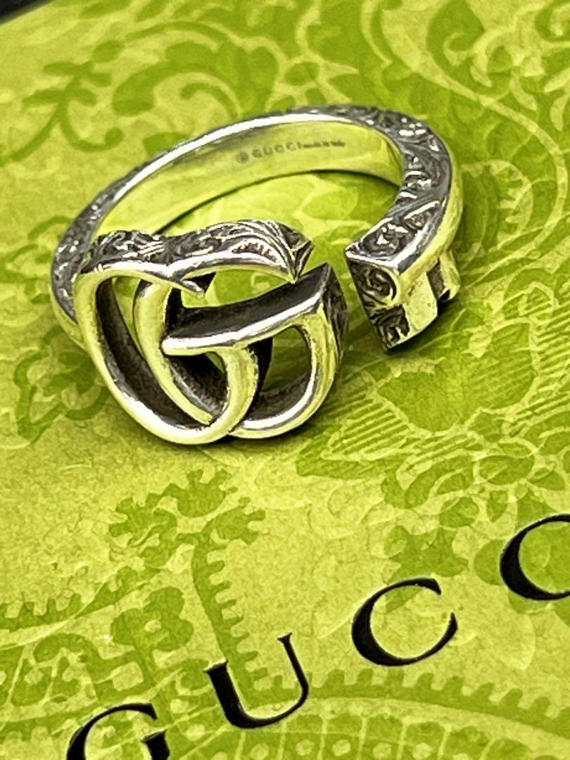 美品　グッチ　リング　GGマーモント　アラベスク　925 GUCCI 【美品】グッチ リング GGマーモントアラベスク 指輪