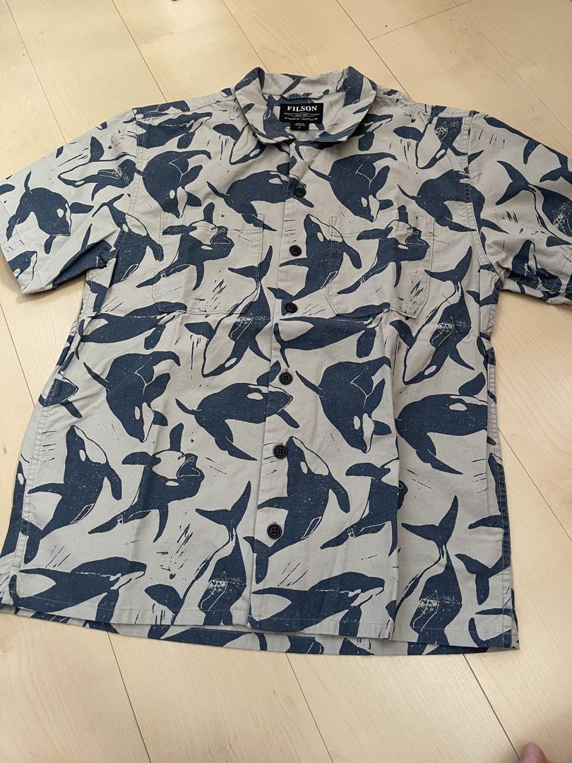 美品フィルソンFILSON シャチ柄 半袖シャツ M 美品フィルソンFILSON シャチ柄 半袖シャツ M - メルカリ