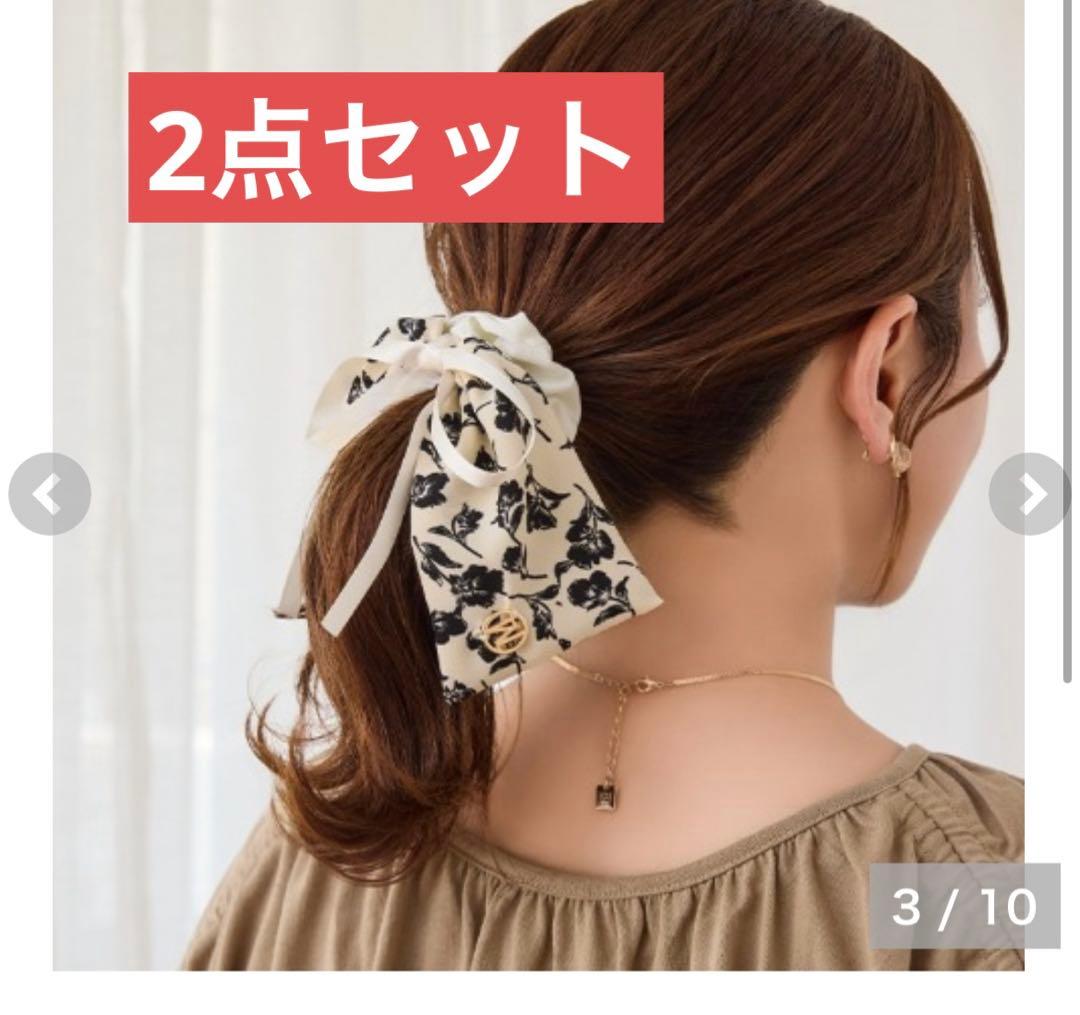 ⭐️2点セット⭐️しまむら　tal.by yumi. ゆみ　花柄シュシュ➕帽子セット