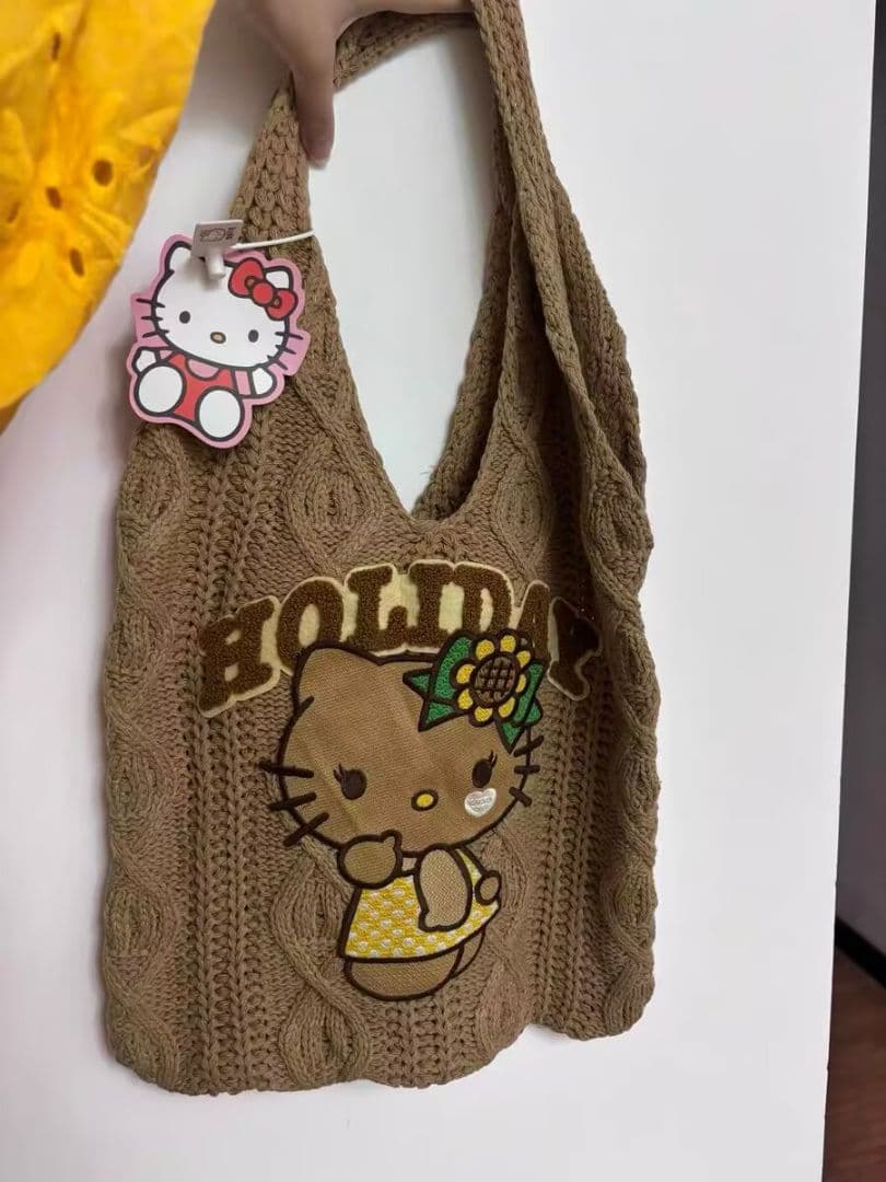 ハローキティ ニットトートバッグ