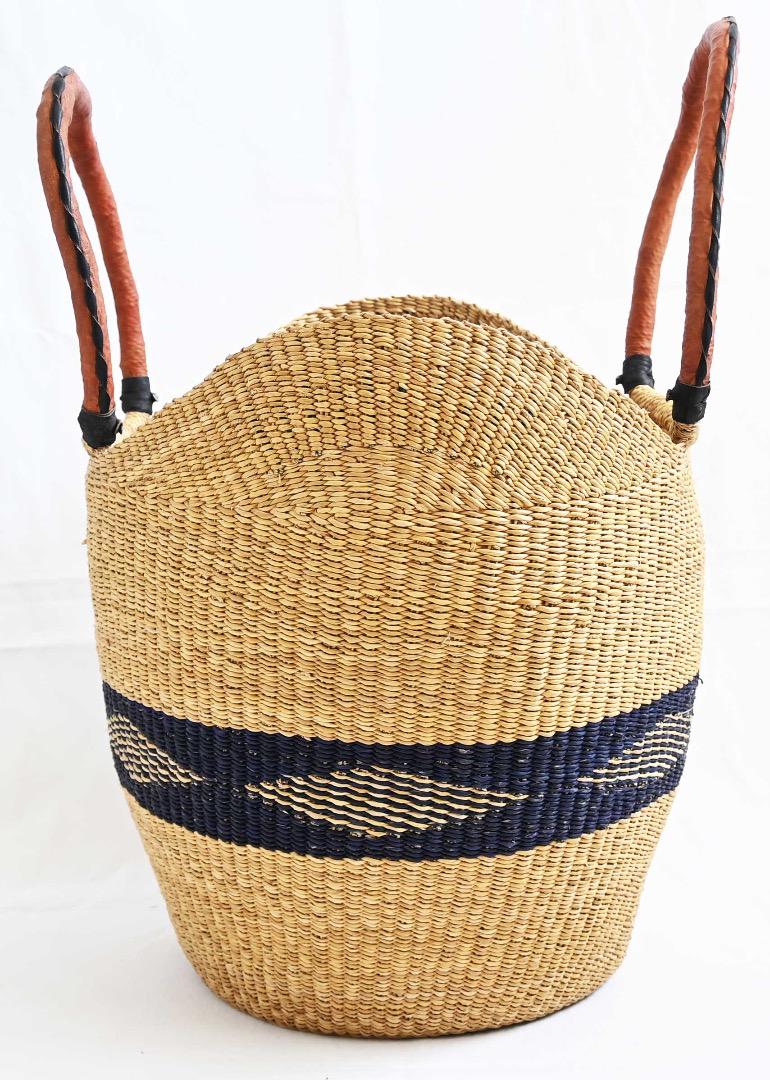 新品/アフリカ ガーナ製/ブルキナマルシェバッグ/39×50cm/ナチュラル