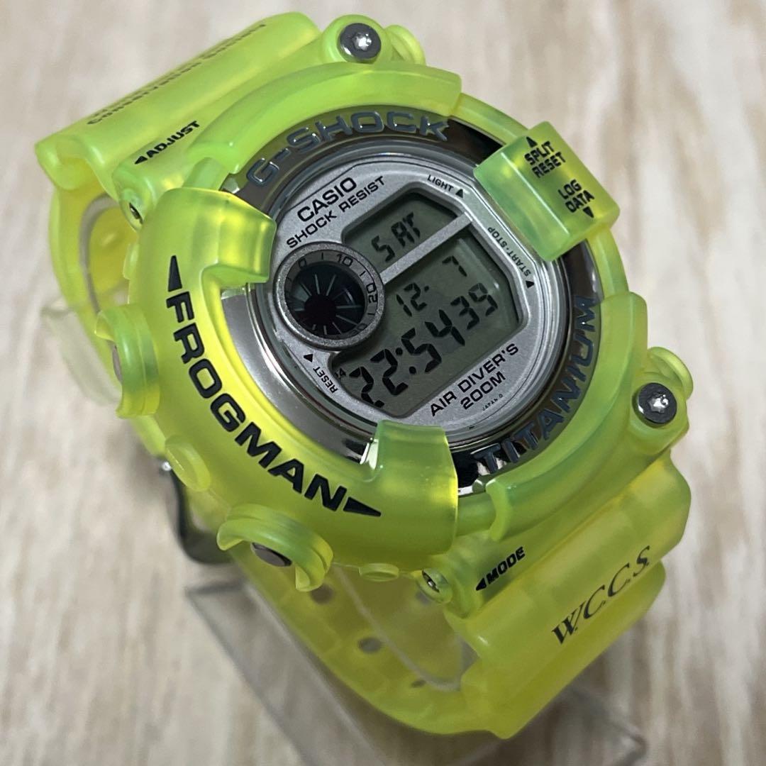 【極美品】G-SHOCKフロッグマンDW-8250WC WCCS蛍光グリーン染色