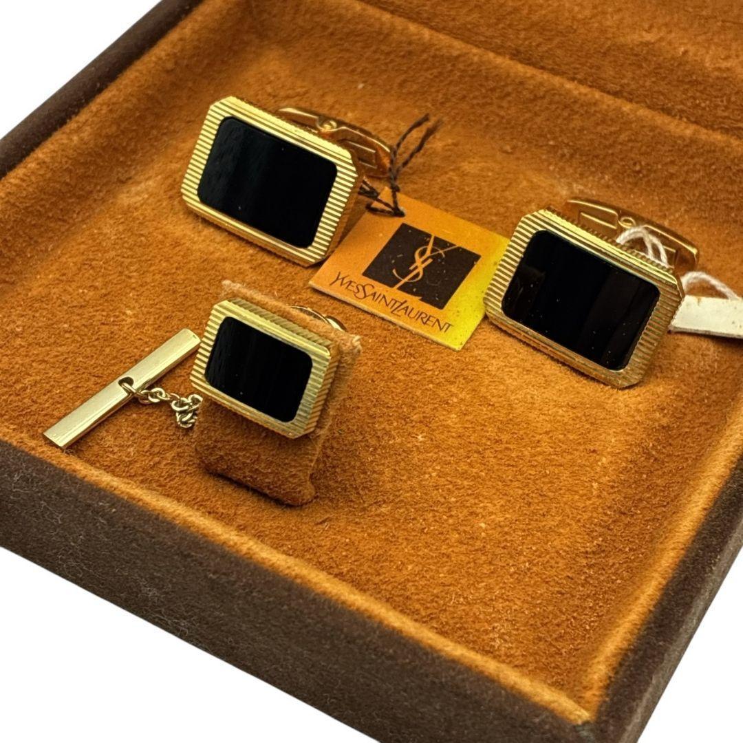 【美品】Yves Saint Laurent カフス ネクタイピン セット
