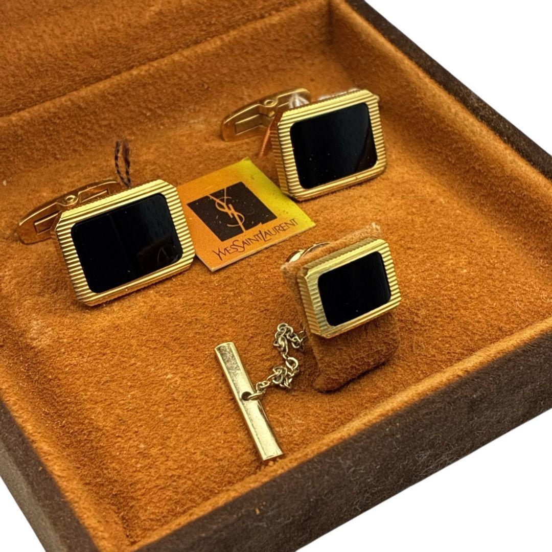 【美品】Yves Saint Laurent カフス ネクタイピン セット