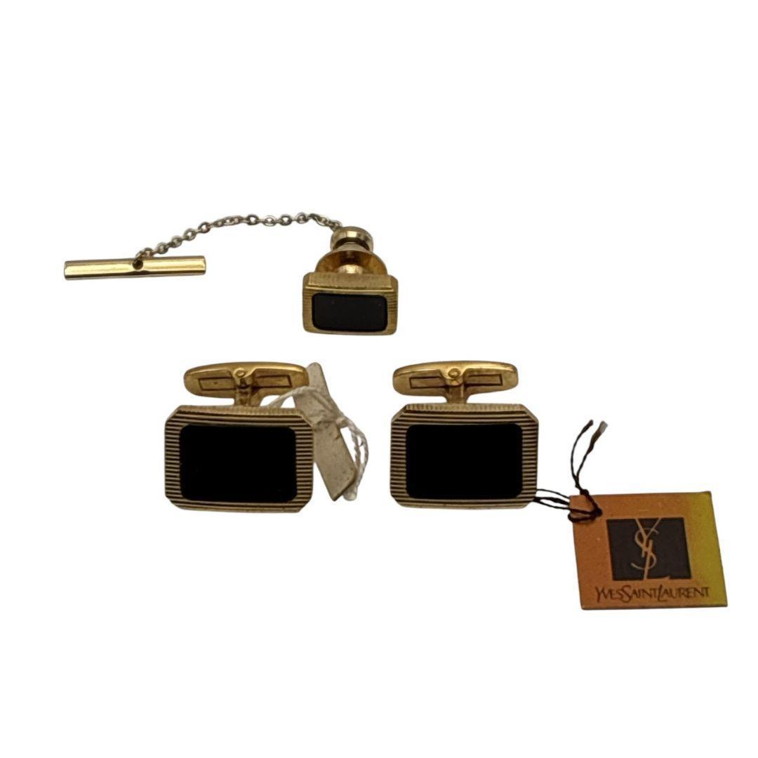 【美品】Yves Saint Laurent カフス ネクタイピン セット
