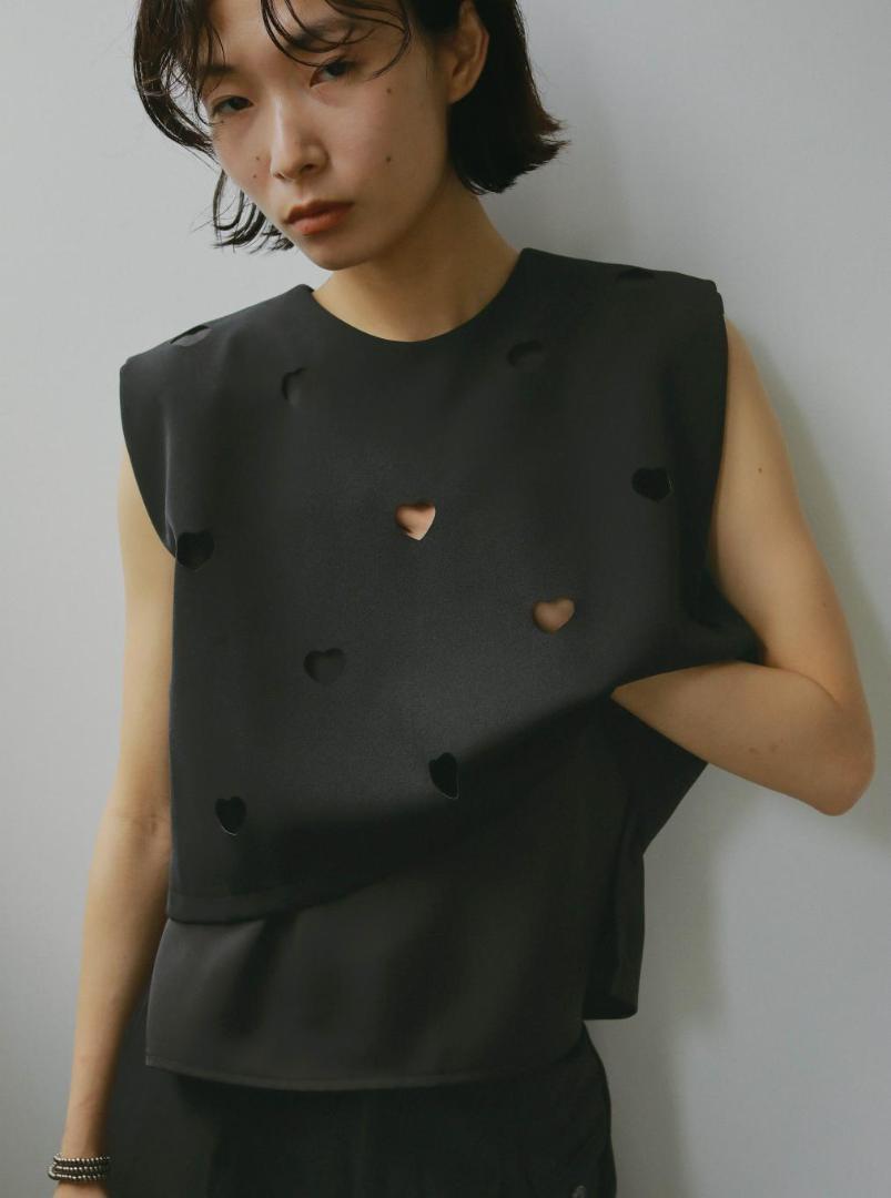 AMERI Vintage DOUBLE HEAT CUT HEART TOPトップス