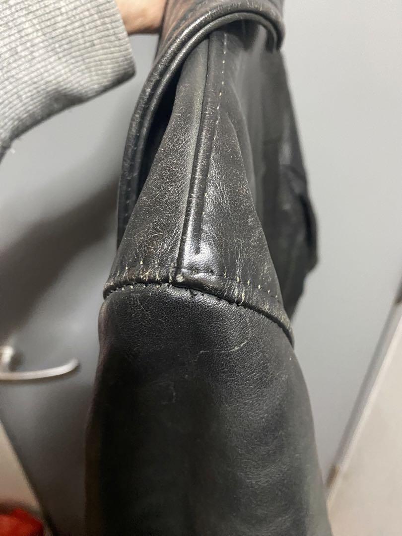 ［セール］SCHOTT ショット レザーピーコート 牛革
