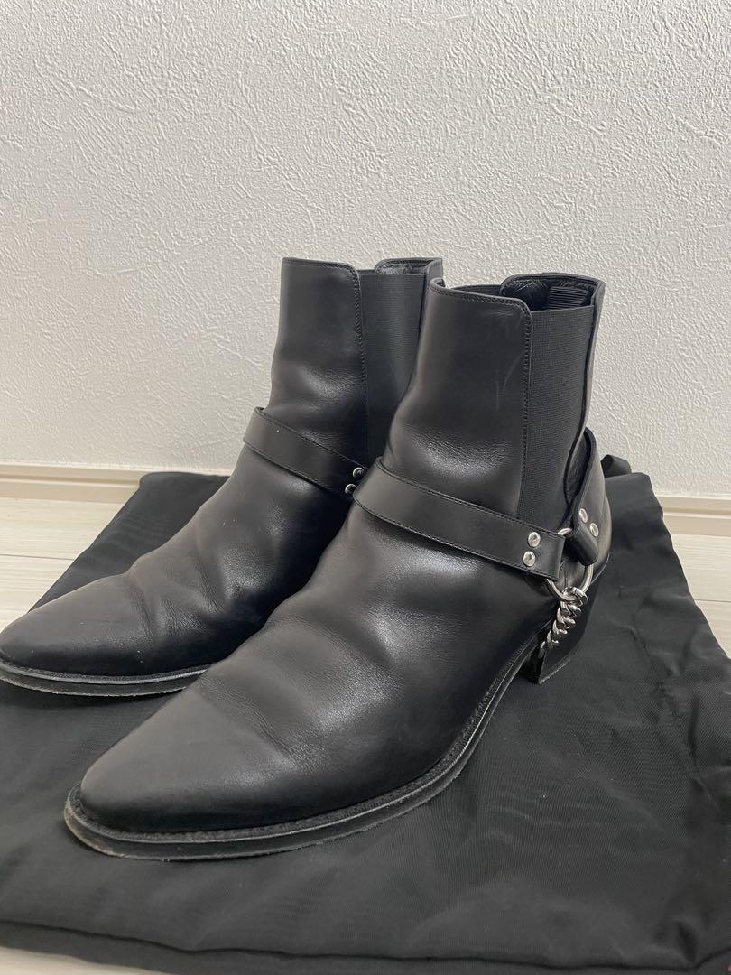 CELINE (セリーヌ) カマルグ バイカーカーフスキンチェルシーブーツ