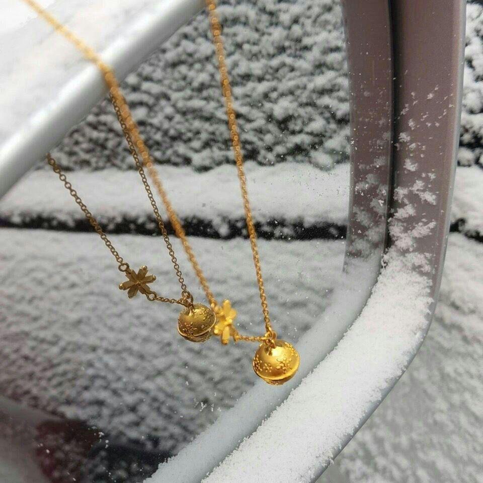 人気SALE送料無料 美品 K黄金鈴雪のペンダント鎖骨チェーン586 Q0CPi-m69644171813 復古風のネックレス18 定番品質保証
