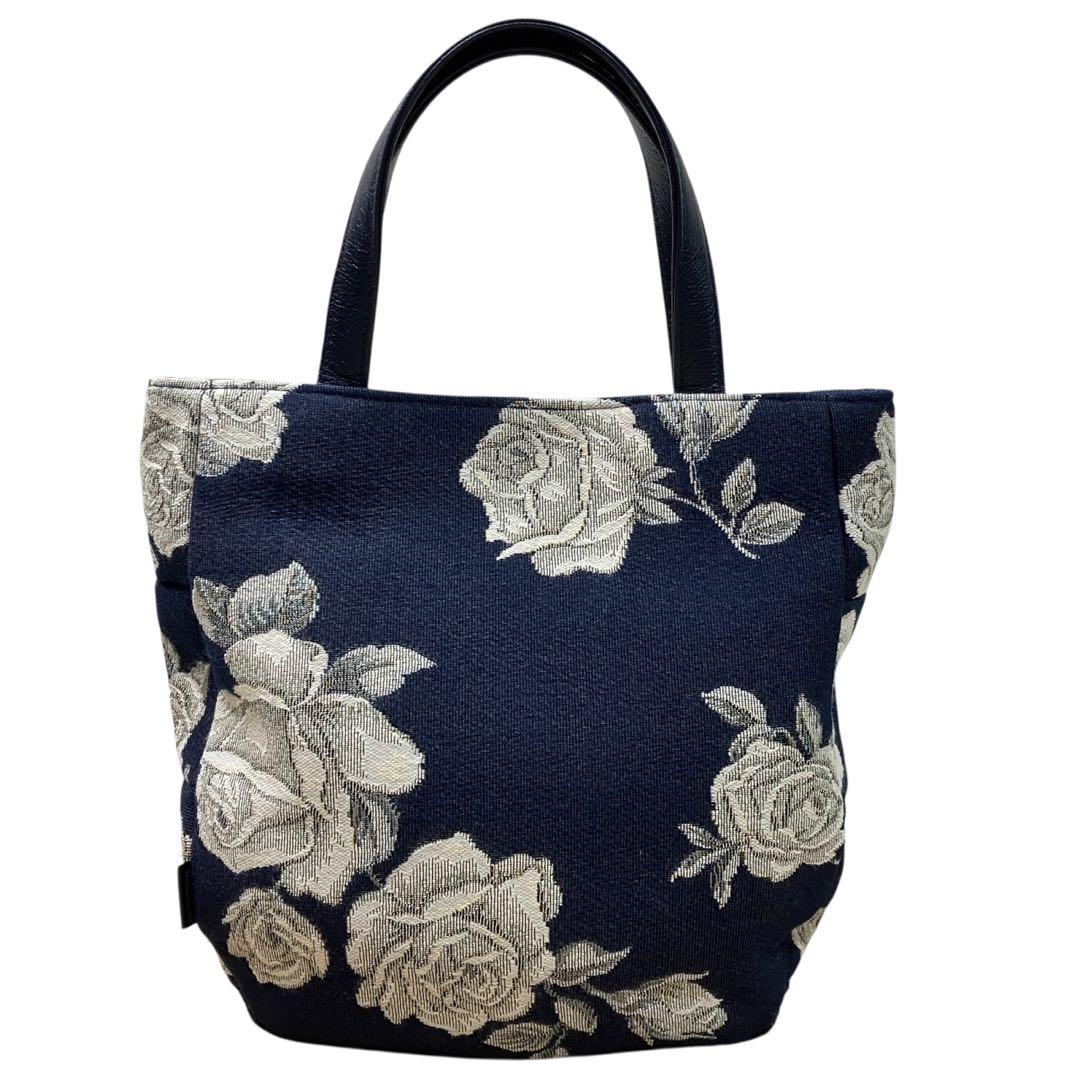 【美品】Think Bee シンクビー　トートバッグ　ハンドバッグ　ローズ　花柄