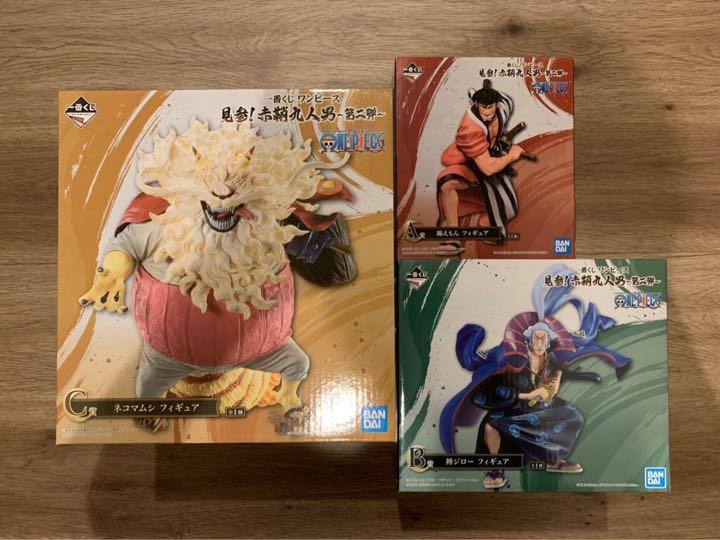 ワンピース 一番くじ ネコマムシ 錦えもん 傳ジロー フィギュア3点セット ワンピース 一番くじ ネコマムシ 錦えもん 傳ジロー フィギュア3点セット