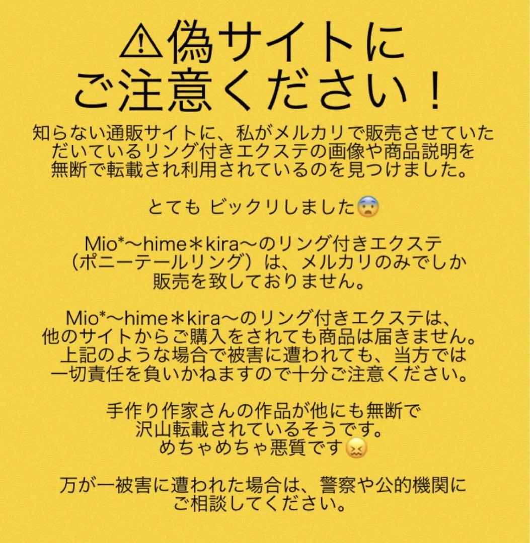 ポニーテールリング リング付きエクステ Aランク使用4080円