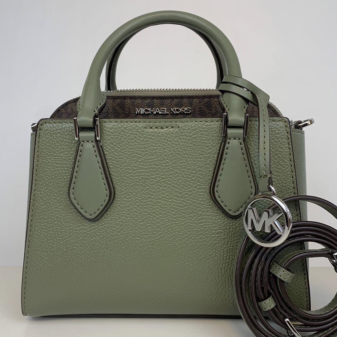美品✨ マイケルコース ダリア 2IN1 ショルダーバッグ モスグリーン レザー