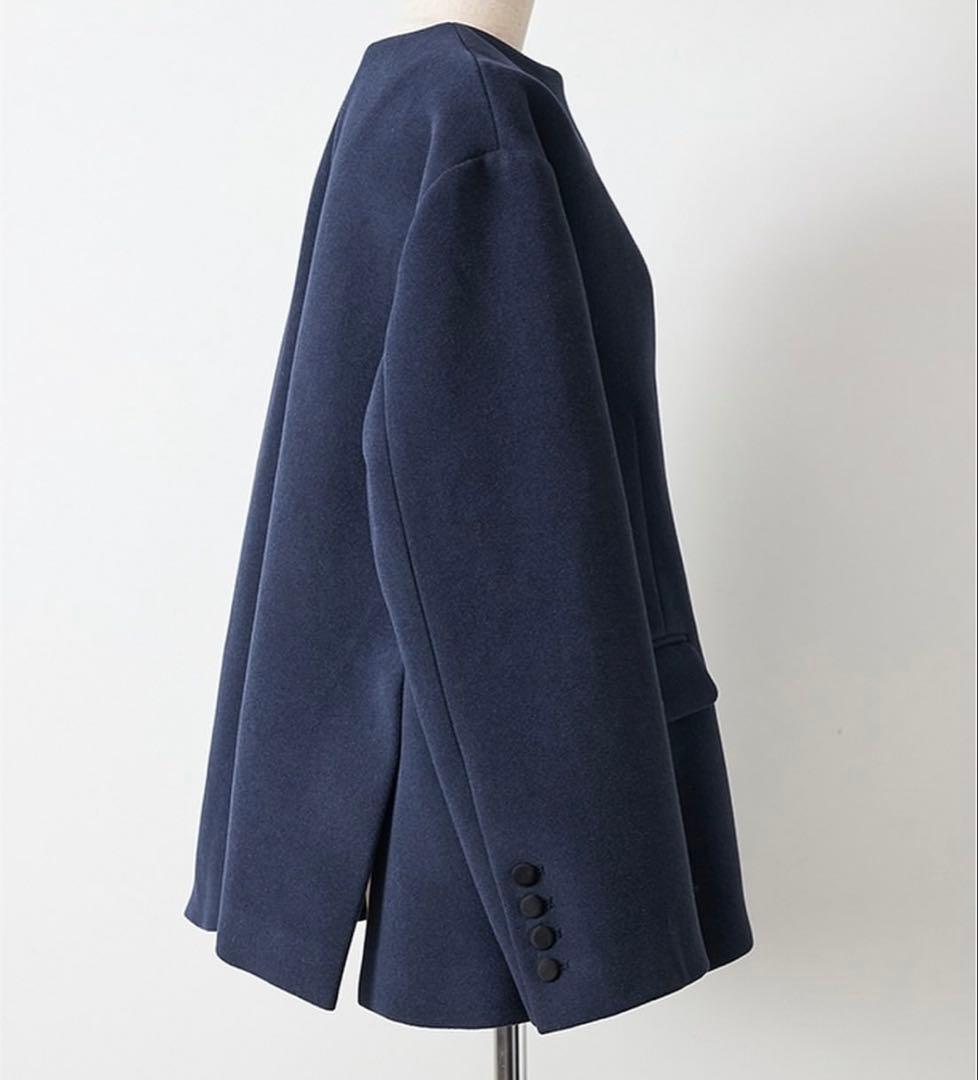 【FORME】2024年 ノーカラージャケット【美品】 【FORME】2024年 ノーカラージャケット【美品】