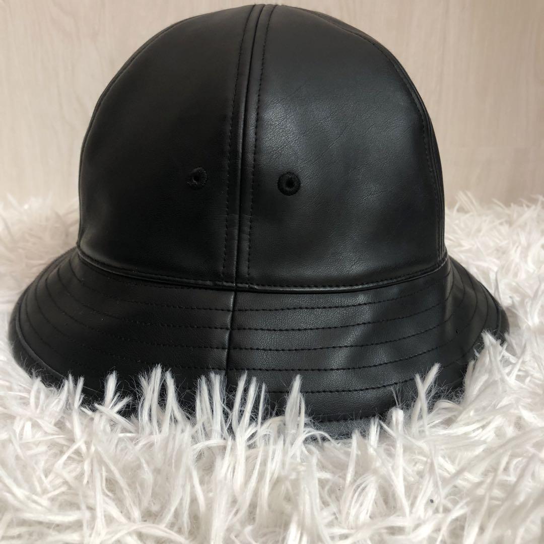 Y-3 adidas フェイクレザー バケットハット バケハ 黒 ヨウジヤマモト