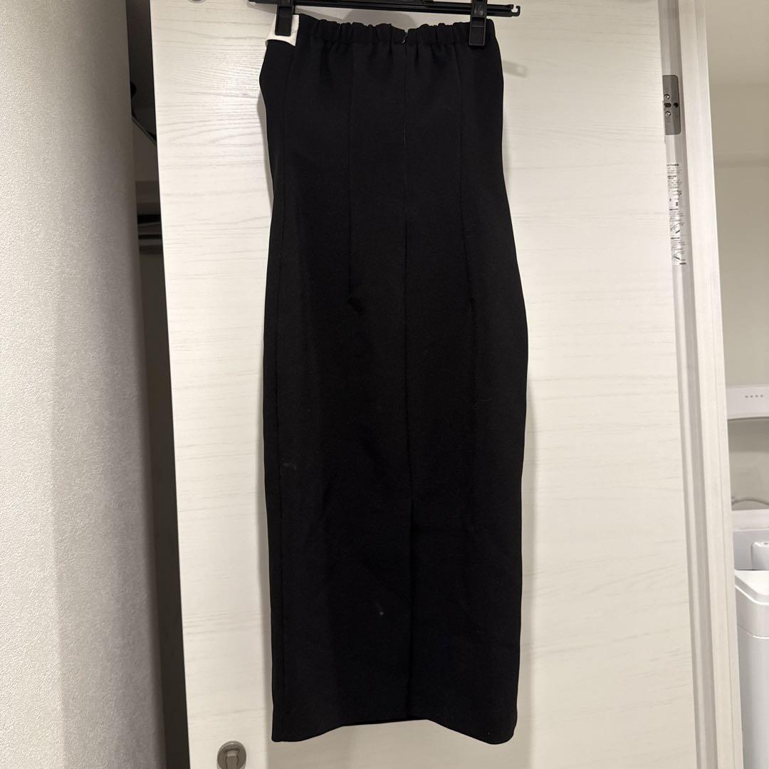 RANS 黒 リボン付き ナイトドレス S
