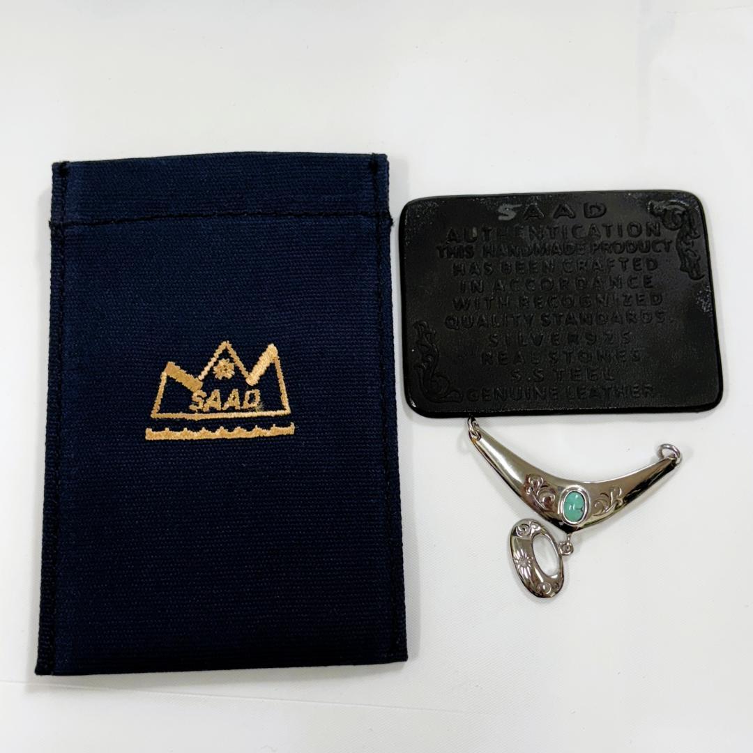 SAAD サード アラベスク ターコイズ ペンダント ネックレス