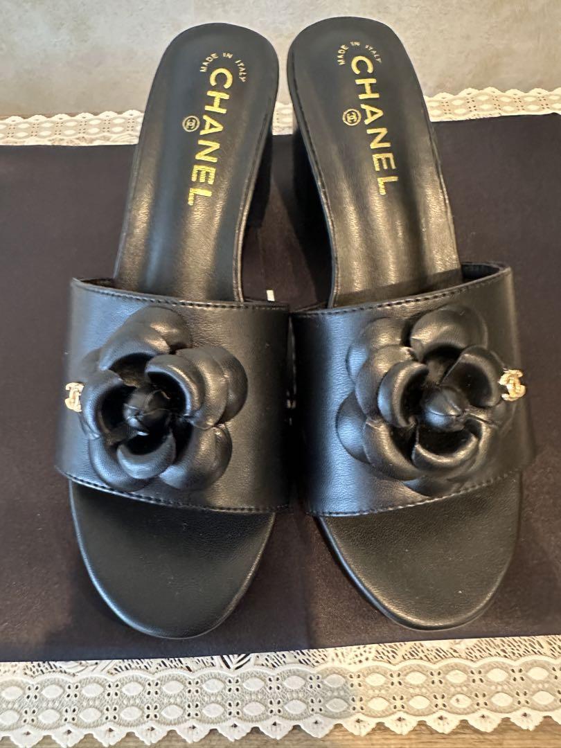 ✴新品✴CHANEL カメリア ミュール✨ CHANELカメリアミュール - メルカリ