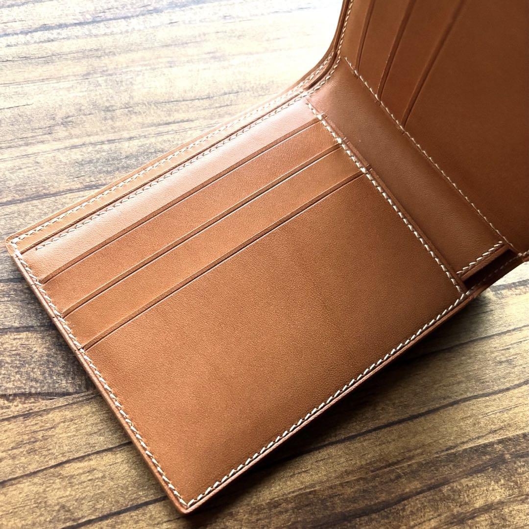 1/3まで25%OFF!】二つ折り財布 コードバン（ナチュラル） ブルガロ