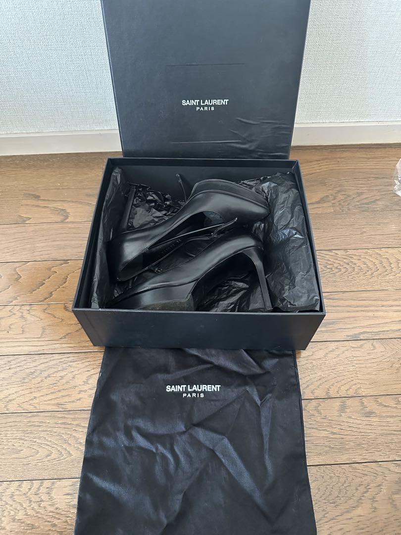 【Saint Laurent Paris】【訳あり】ポインテッドトゥ パンプス
