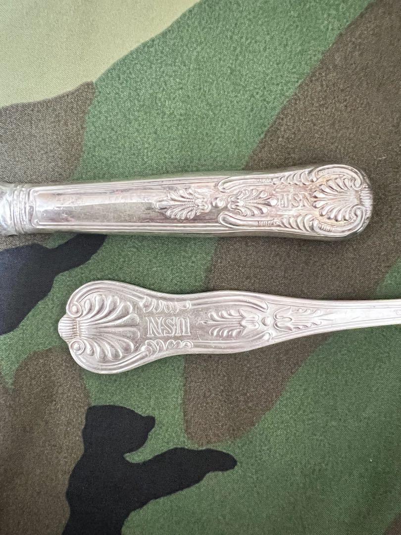 米軍放出品　USN ナイフ　フォークセット