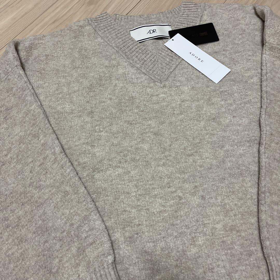 ADR】Wool pile Reversible Knit Pullover