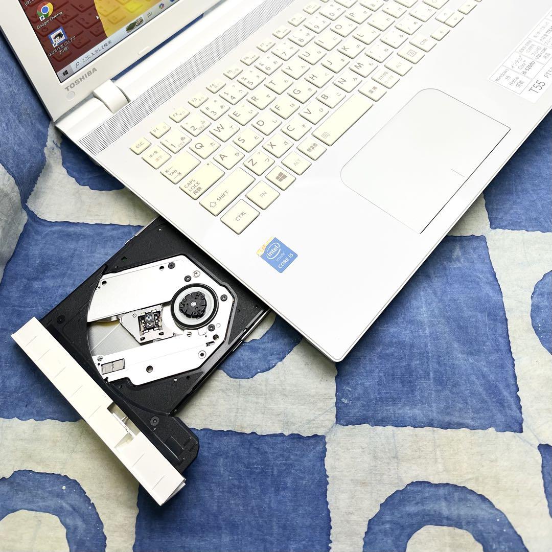 SSD256GBで快適☆人気の白ノートパソコン♪ブルーレイ☆webカメラ！i5☆
