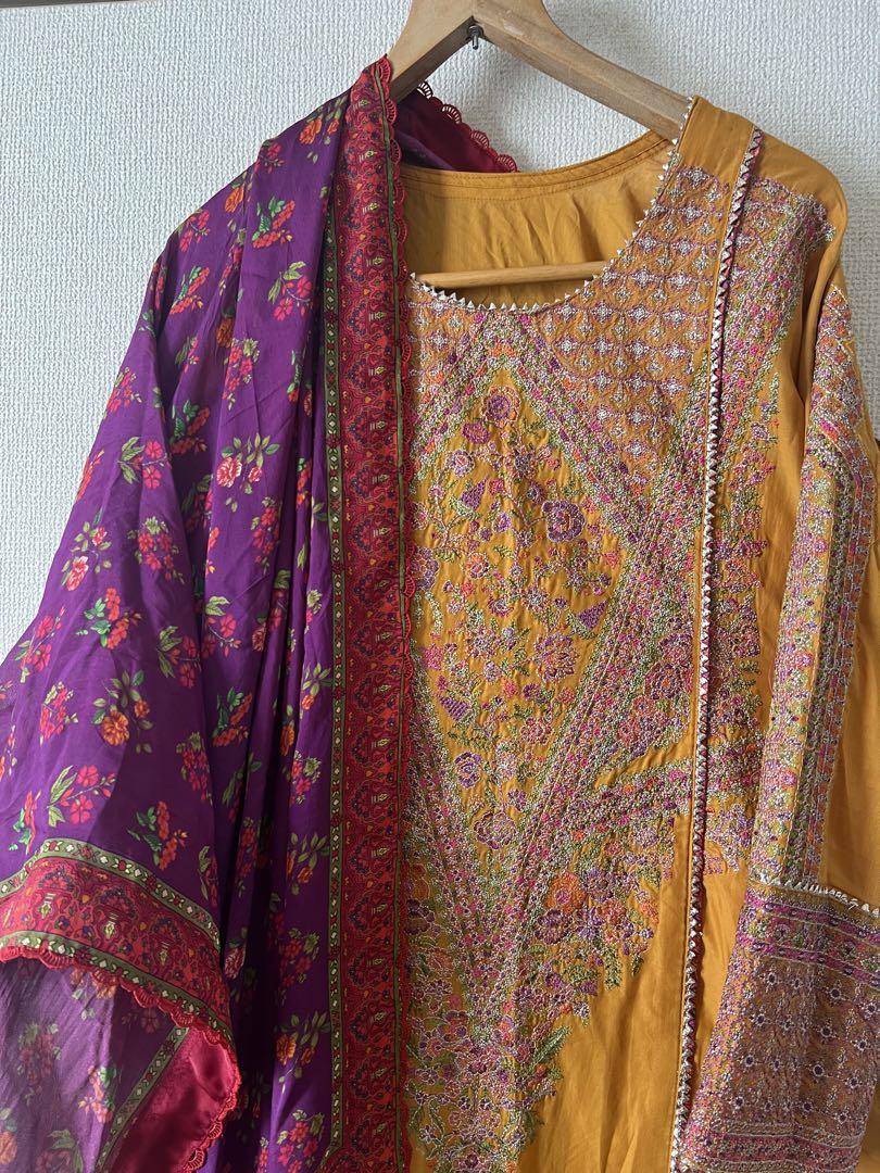 Hussain rehar lawn dress, クルタ　サルワール セット