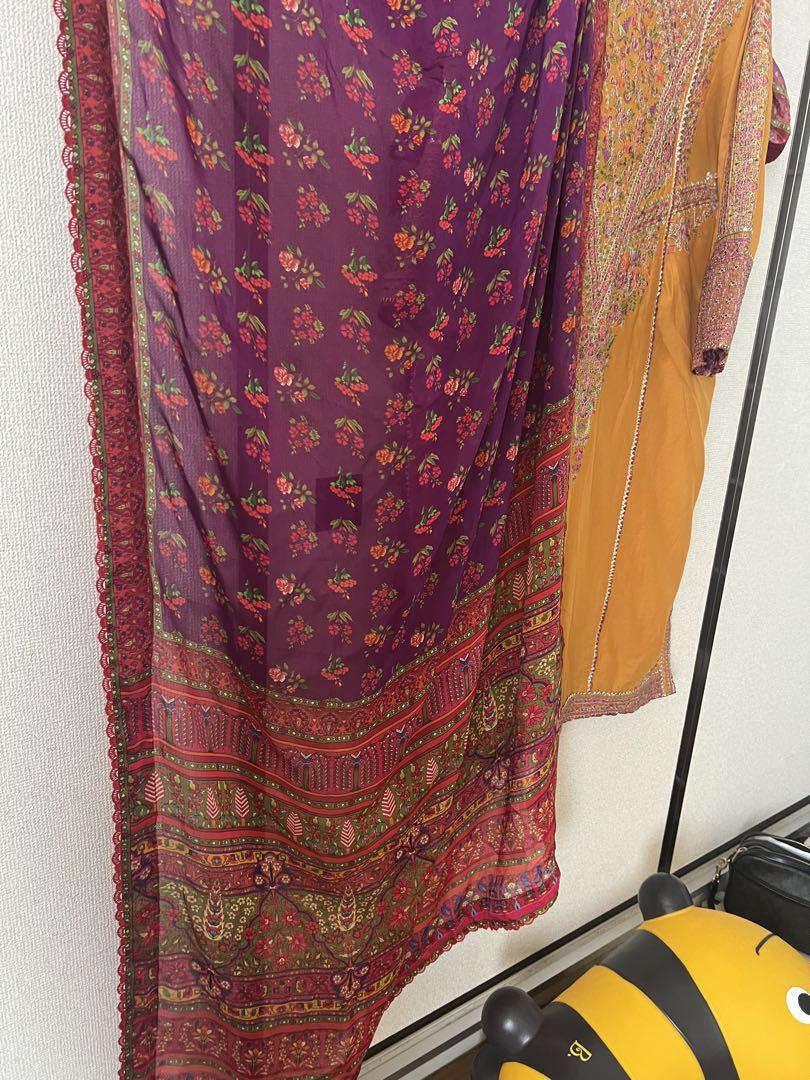 Hussain rehar lawn dress, クルタ　サルワール セット