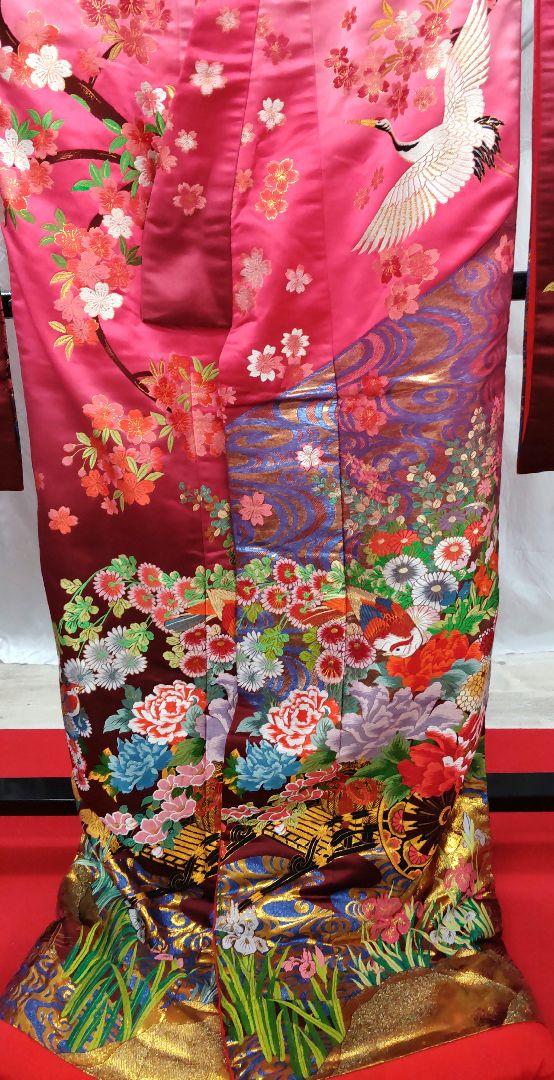☆ピンク 色打掛 豪華 花嫁 ☆ 美品 前撮影・和婚に 花嫁衣装 打掛 画像9