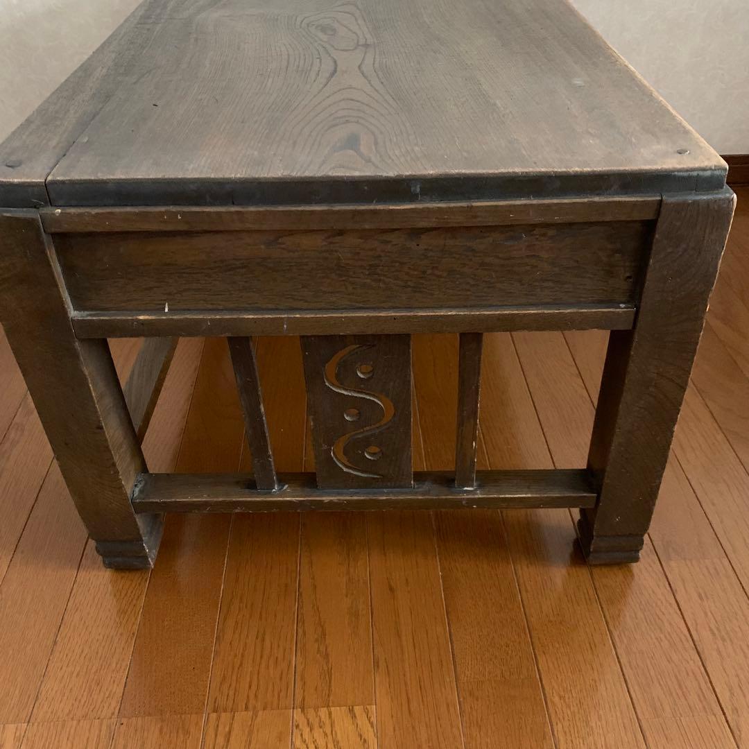 昭和レトロ 木製 文机 おしゃれ 引き出し2つ付き アンティーク 当時物 昭和レトロ 木製 文机 おしゃれ 引き出し2つ付き アンティーク 当時物