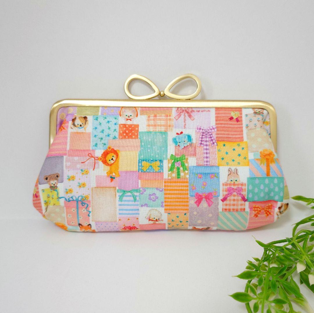 うさこ〜 ハンドメイド ユキエモン 親子がま口 長財布 2点