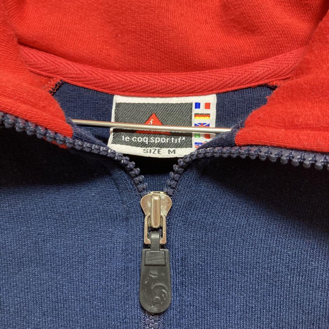 le coq sportif ルコック 長袖 ハーフジップトレーナー 赤 紺 M