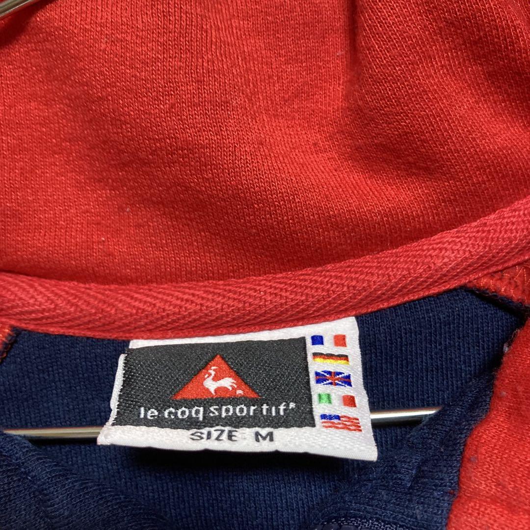 le coq sportif ルコック 長袖 ハーフジップトレーナー 赤 紺 M