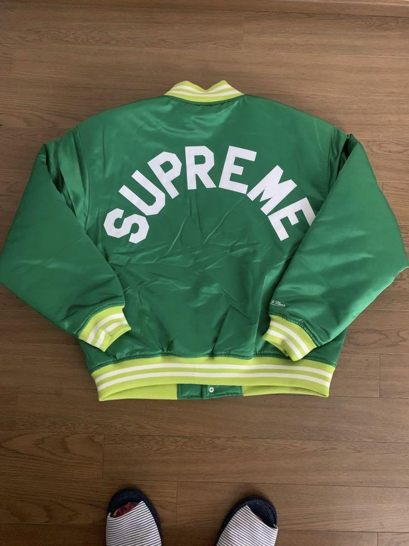 SUPREME SUPREMEミッチェルアンドネス バーシティ ジャケット