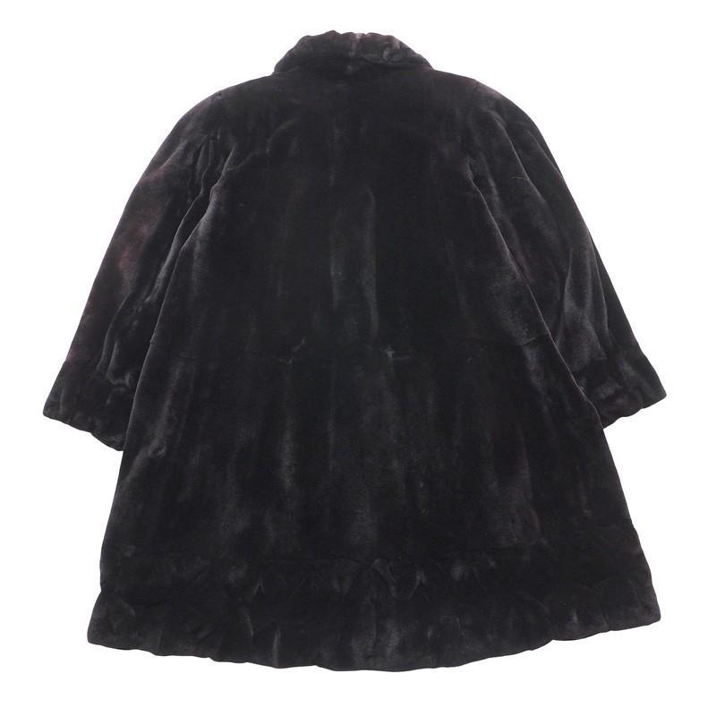1.2万円代からお値下げ☆L FUR シェアードミンク フレアコート サイズF
