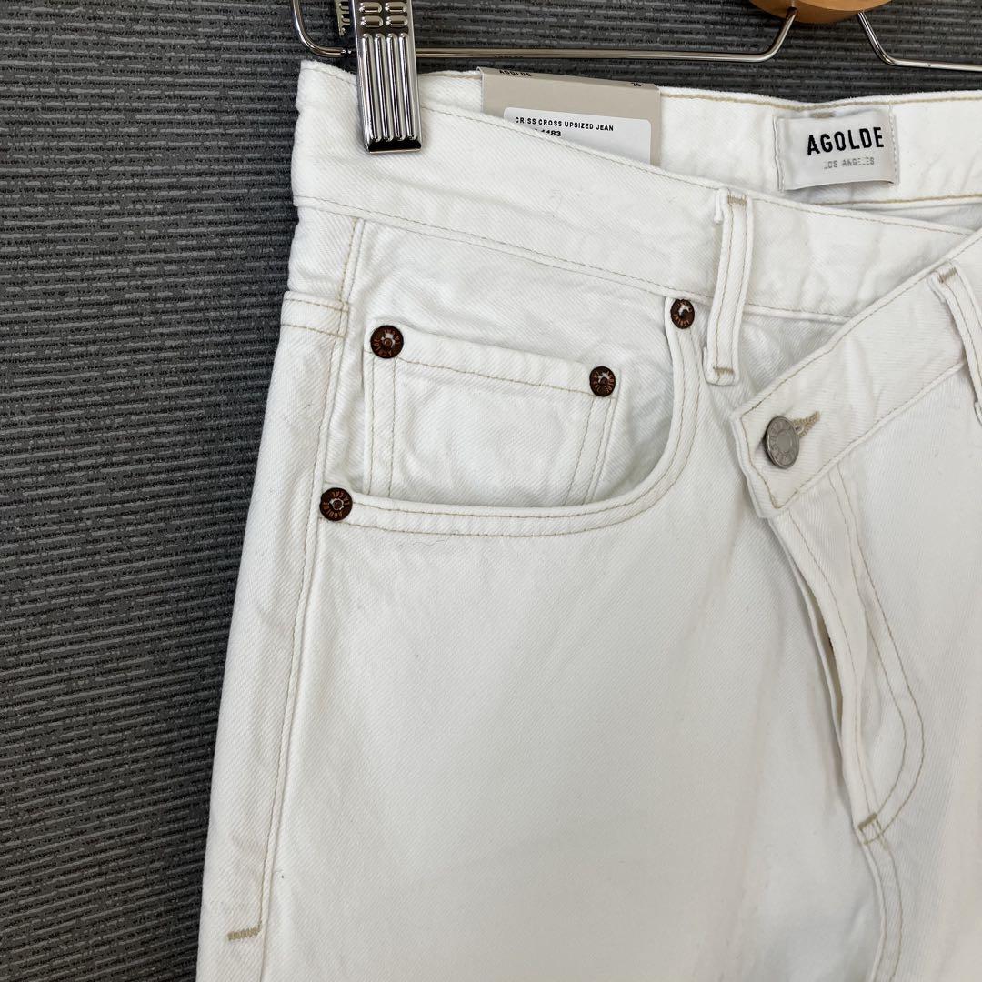 新品 AGOLDE CRISS CROSS ワイドレッグ 26 ホワイト