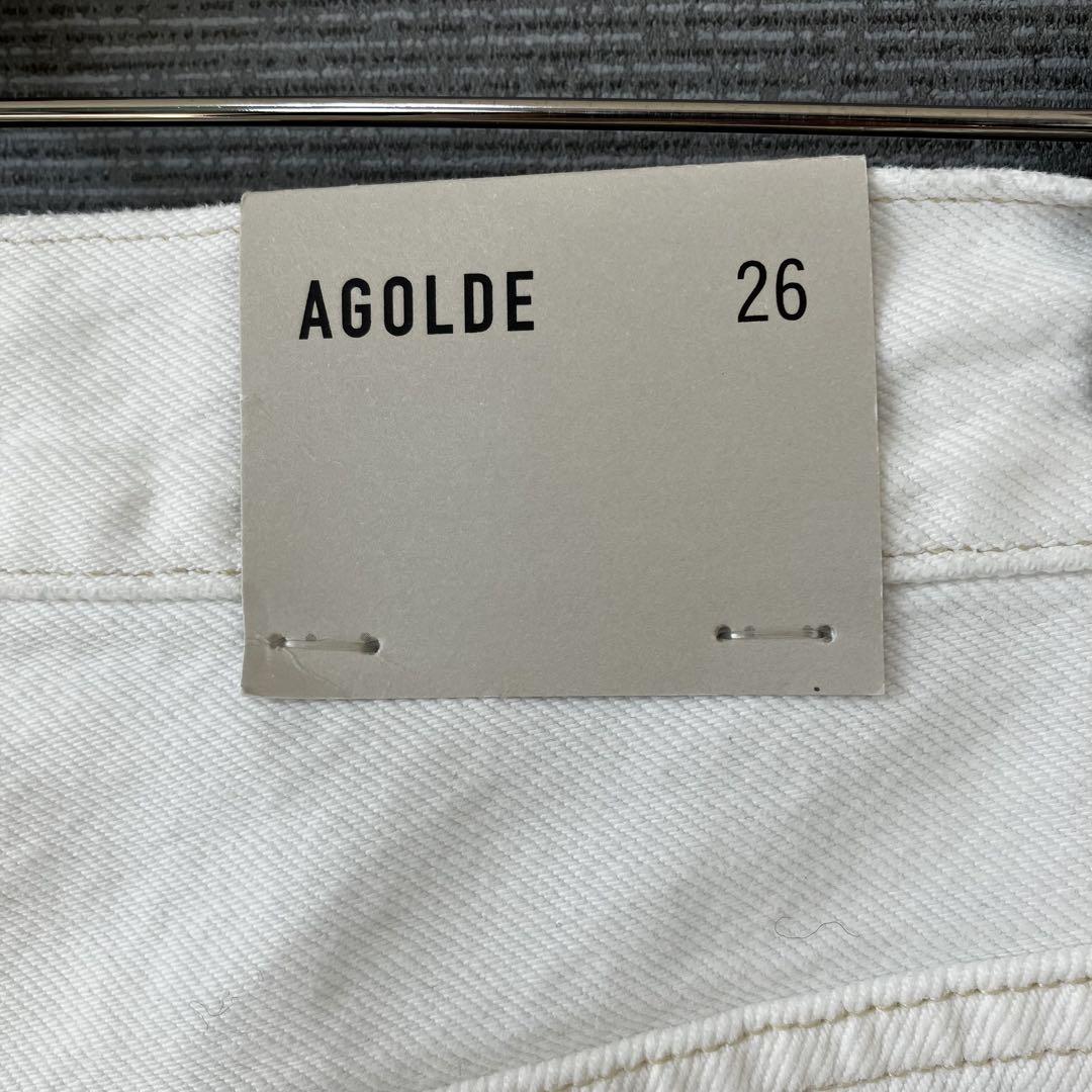 新品 AGOLDE CRISS CROSS ワイドレッグ 26 ホワイト