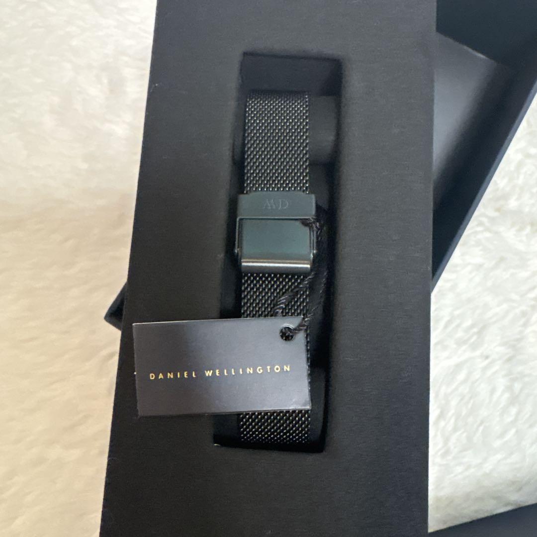 DANIEL WELLINGTON ブラックメッシュ腕時計