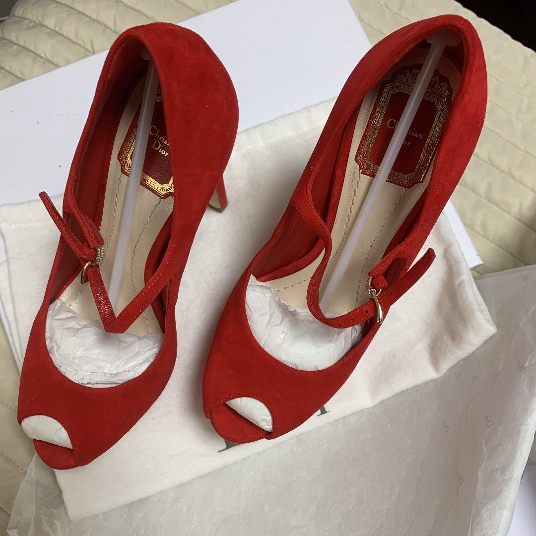 Dior ハイヒール　レッド　37