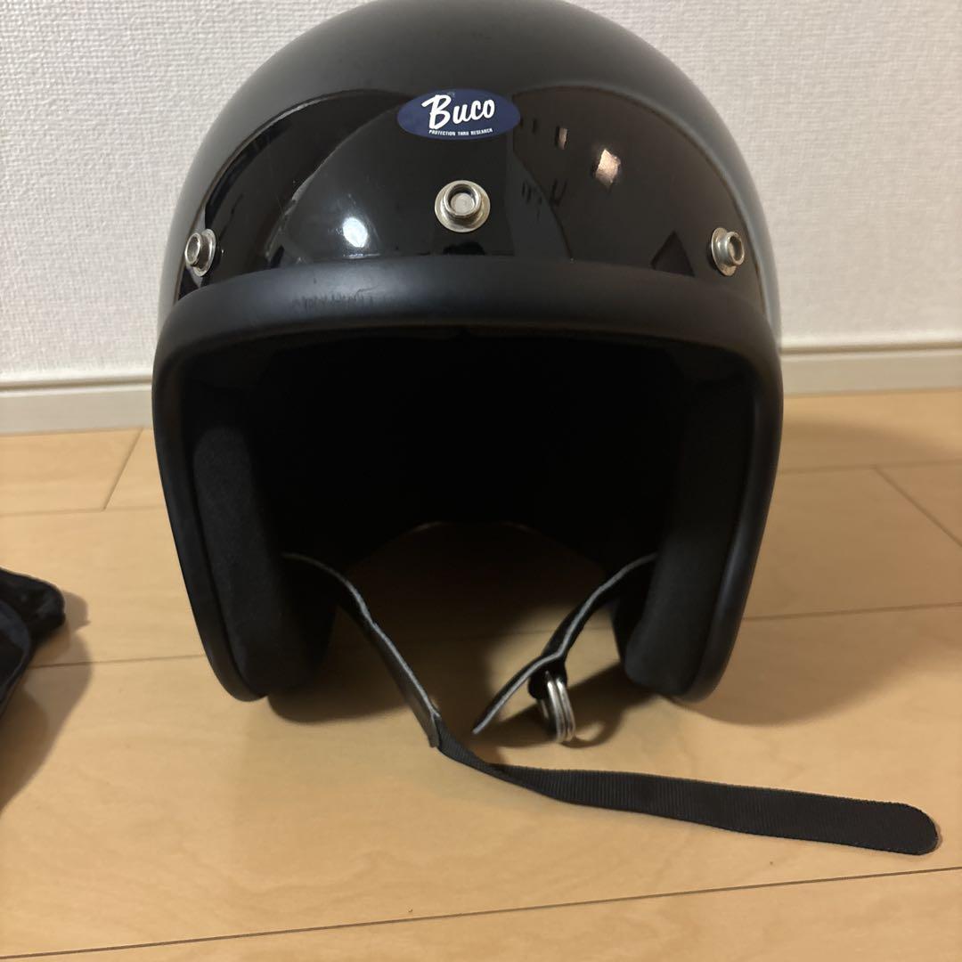 moto buco ブラック ヘルメット Buco ブラック ヘルメット LARGE - メルカリ