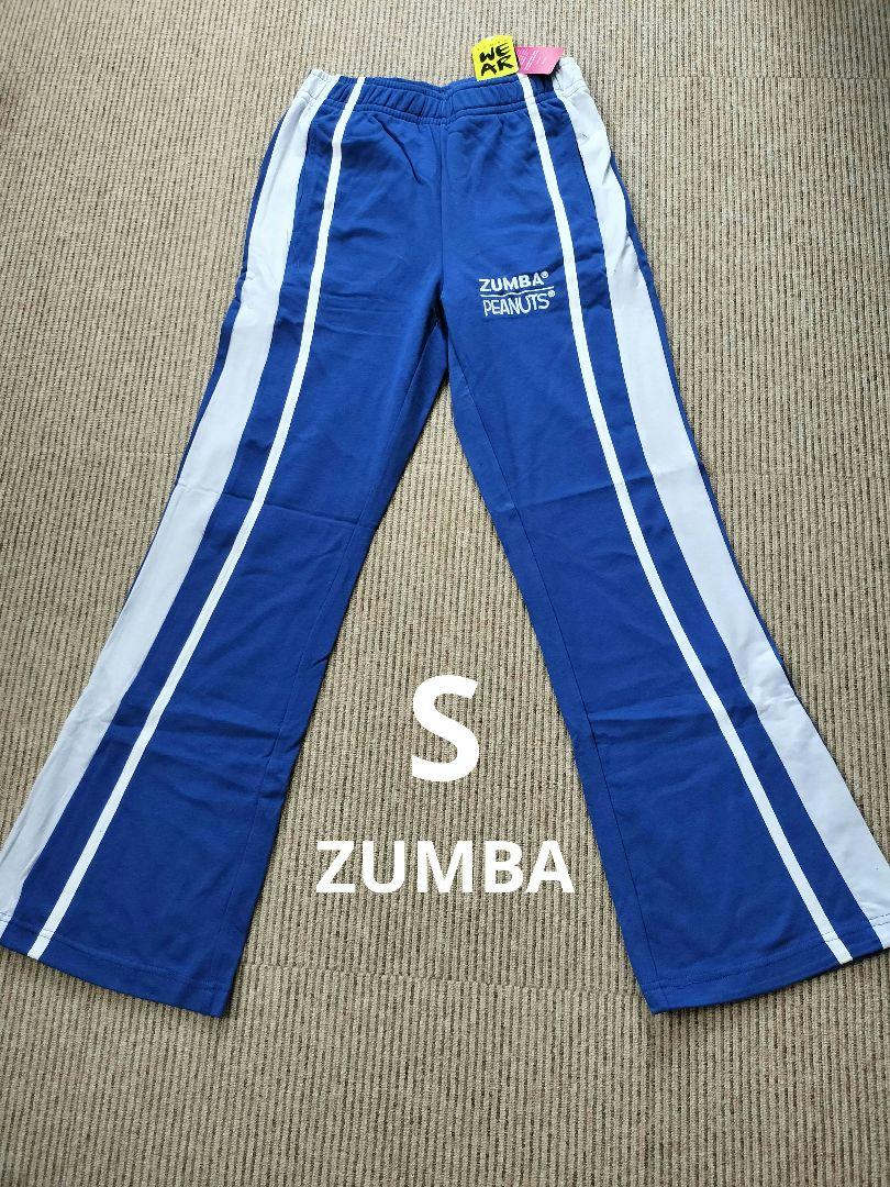 ZUMBA PEANUTS フレアパンツ 青 レディースメンズ男女兼用S新品
