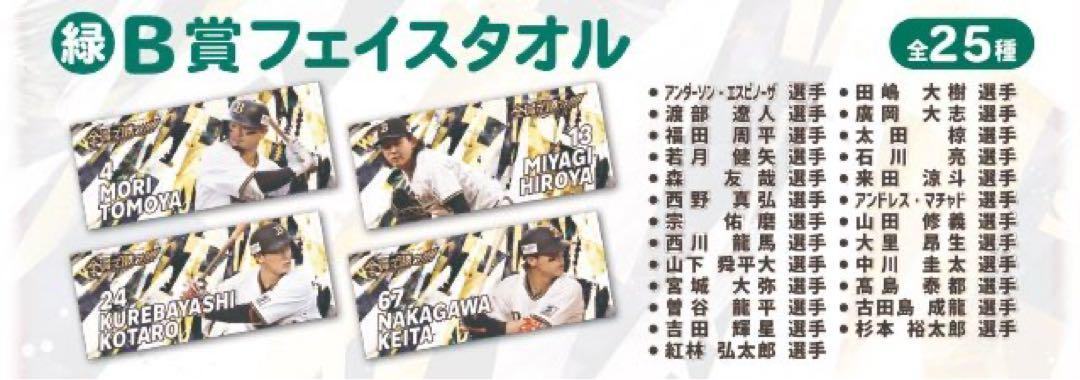廣岡大志コロコロチャレンジB賞タオル バースデーグッズ タオル