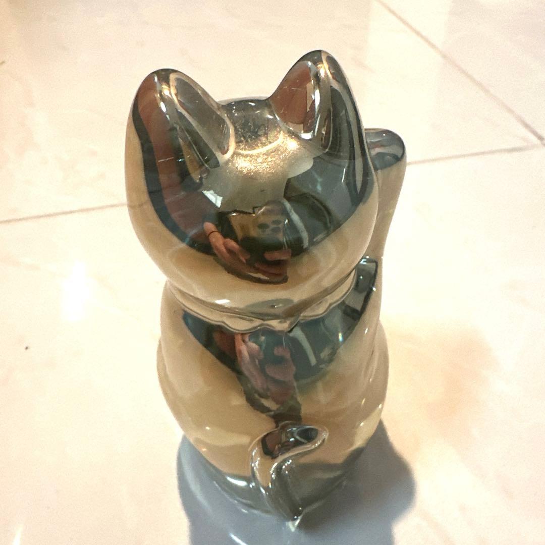 激 バカラ 招き猫 ゴールド クリスタルガラス 幸運 縁起物 金色BACCARAT NEXPOTALLINN_EU
