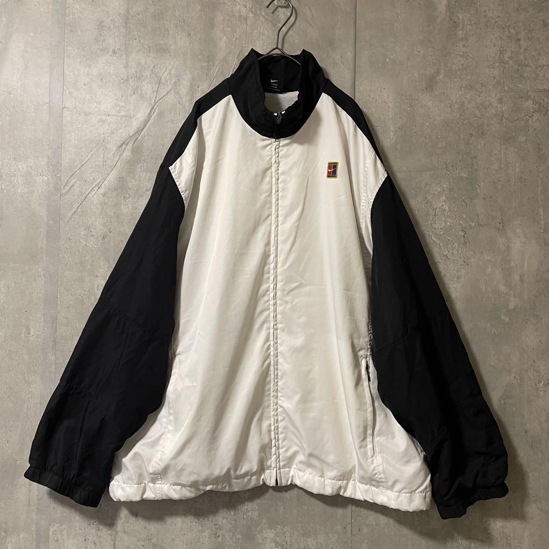 NIKEナイキナイロントラックジャケットブルゾン白ホワイト黒 NIKEナイキナイロントラックジャケットブルゾン白ホワイト黒