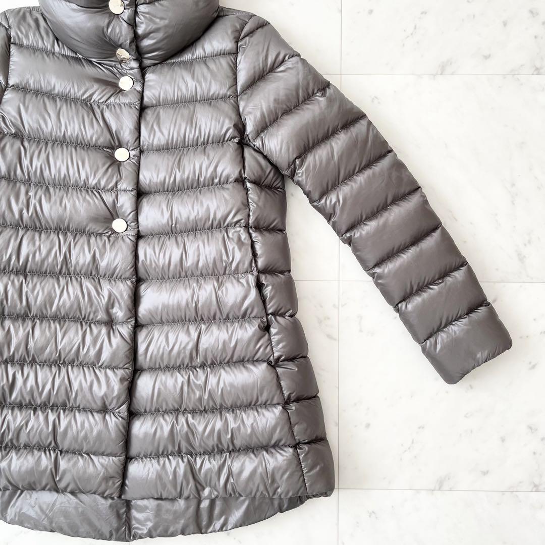 美品♪HERNO ヘルノ ダウンコート スタンドカラー 金ボタン 40