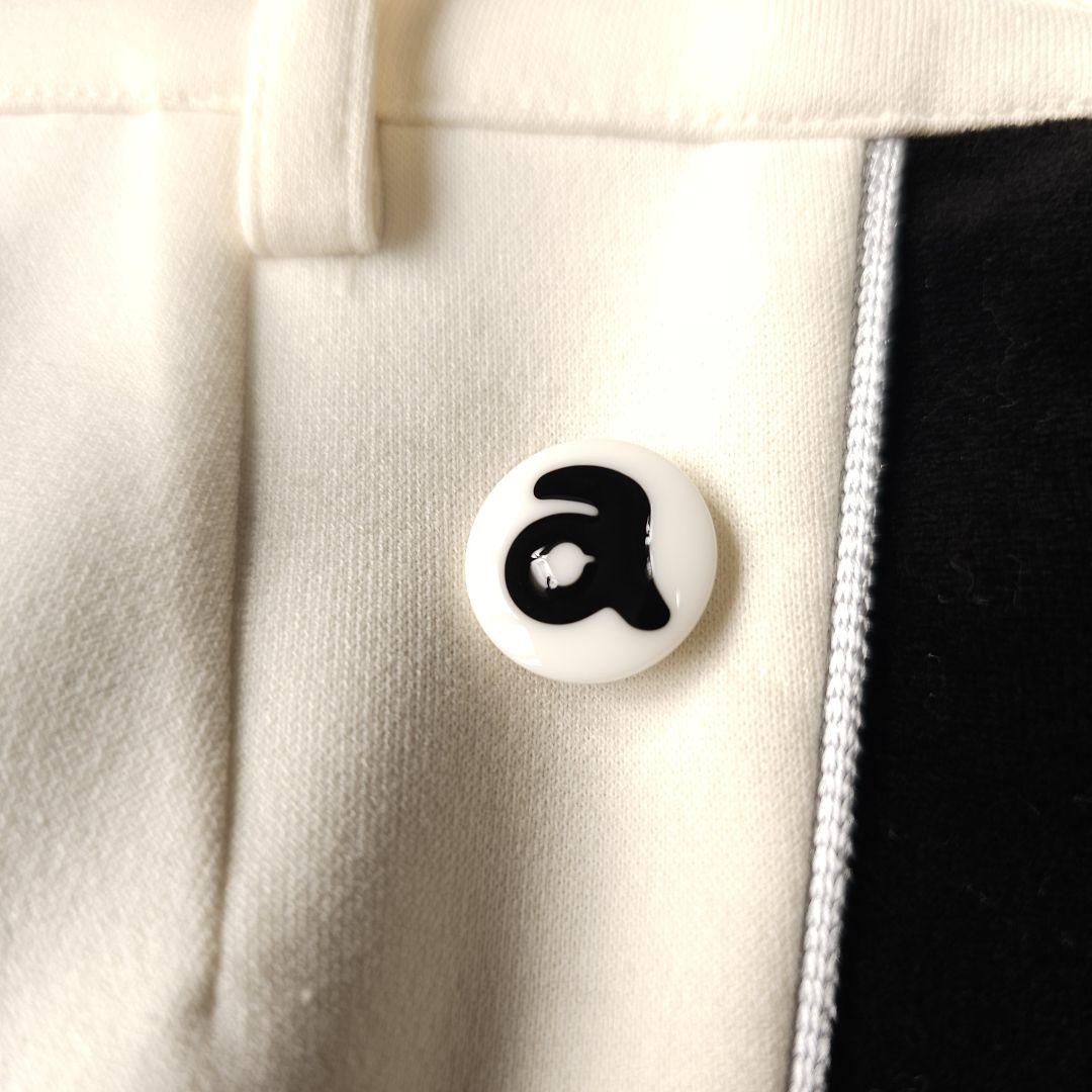 【アルチビオ】秋冬サイドライン×ロゴマーク ストレッチゴルフスカート M